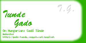 tunde gado business card
