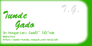 tunde gado business card